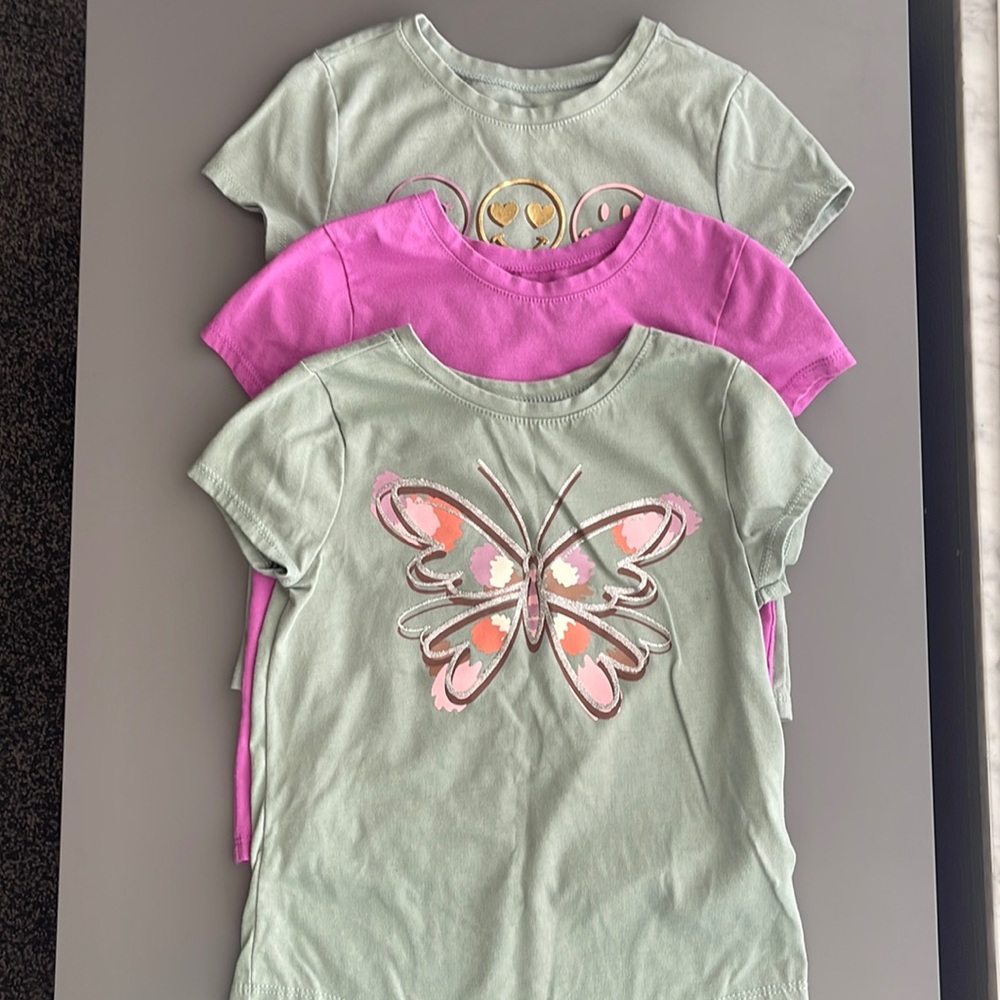 Bundle of toddler girl shirts